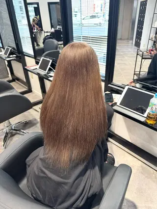 ミディアム カラー ai 梅田/暖色カラーのヘアスタイル