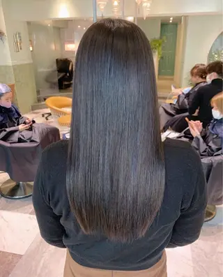 ロング 縮毛矯正/レイヤー 松田空優哉のヘアスタイル