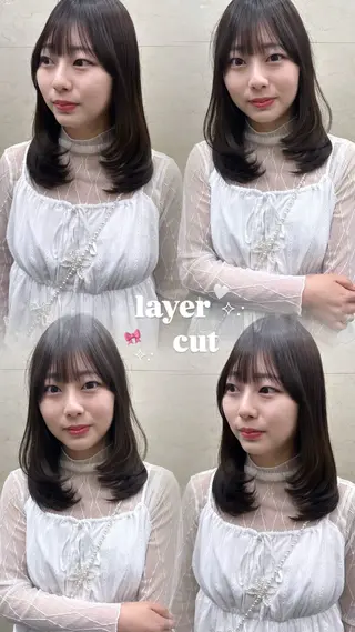 ミディアム 'AXISガスビル/ Rioのヘアスタイル