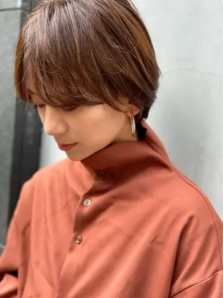 ショート 新宿/韓国レイヤー/ 顔周りカット松本美晴のヘアスタイル