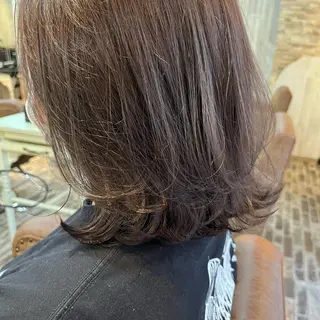 ミディアム 🌷L'oeuf 【ﾙﾌ】ホシカワ🌷のヘアスタイル