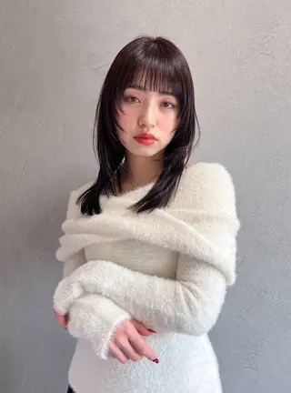 セミロング 福岡美容室Daisy hairのヘアスタイル