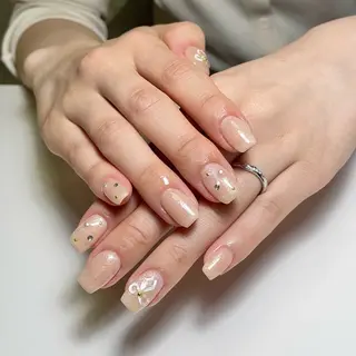 ネイル By moonネイル 🌷ワンホン/韓国風のネイルデザイン