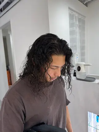 パーマ メンズ R/🤎 パーマ&ブリーチ🔥のヘアスタイル