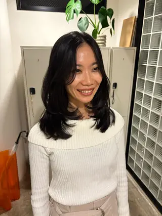 ミディアム Ruka/カット カラーモデル募集のヘアスタイル