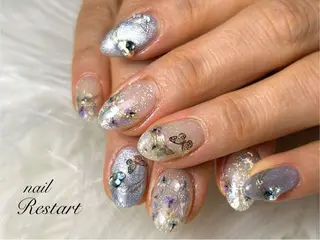 ミディアム nail Restart所属・Restart YURIのネイルデザイン