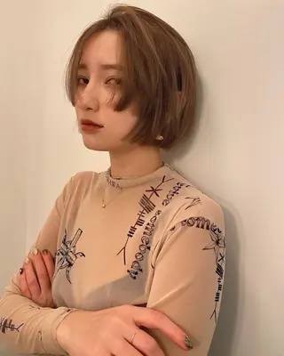 カラー K.Koji ショートボブ/ボブのヘアスタイル