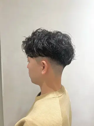 ミディアム パーマ 竹内 康浩のヘアスタイル