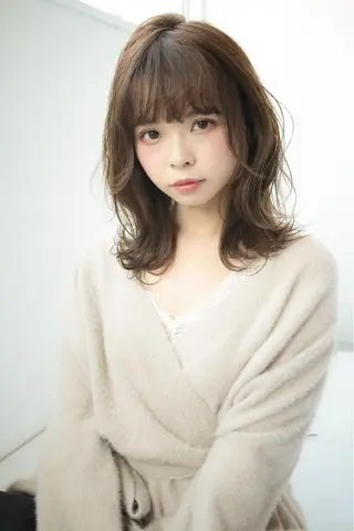 セミロング うる艶/レイヤー 🪞池袋LAND🪞のヘアスタイル