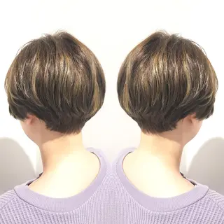 ショート カラー ショートヘア💫 ハイトーン西田拓馬のヘアスタイル