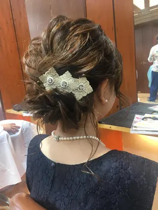 ミディアム ヘアアレンジ ✨🌿大人可愛い愛さ れhair🌿✨松本のヘアスタイル