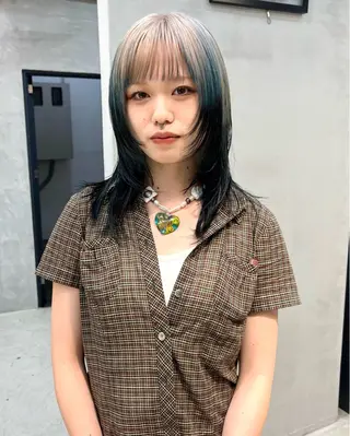 ミディアム カラー デザイン/レイヤー Kaito🐩/栄のヘアスタイル