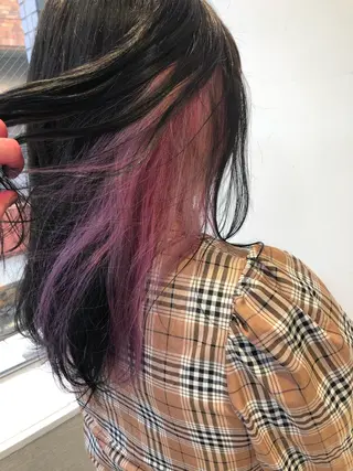 セミロング カラー dogstar小林諒 レイヤー/パーマのヘアスタイル