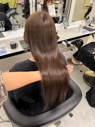 カラー 透ける透明感カラー 🤍anju🎀のヘアスタイル