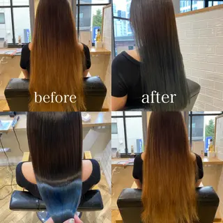 ロング カラー 艶カラー/韓国顔周り 🎀mamiのヘアスタイル