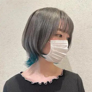 ショート カラー 似合わせ レイヤー須川のヘアスタイル