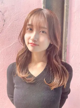 セミロング 韓国ヘア🇰🇷 レイヤー/芝春樹のヘアスタイル