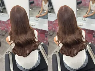 ロング PELE栄/カラー ハイトーン/そうたのヘアスタイル