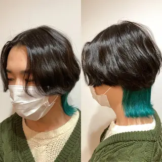 ミディアム カラー メンズ 山本 将史のヘアスタイル