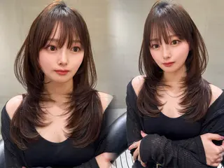 ロング カラー ブリなしWカラー✨️ 髪質改善【タケル】のヘアスタイル