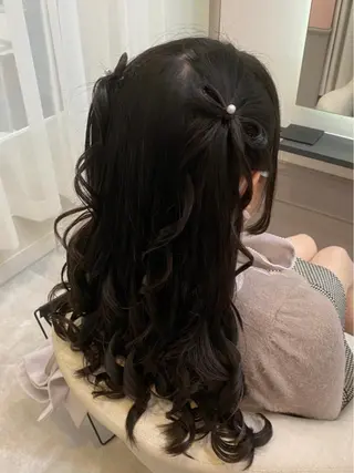セミロング ヘアアレンジ lien ヒジリのヘアスタイル