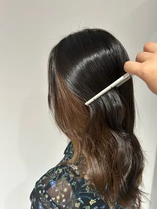 セミロング カラー INCEHAIR所属・小畑日那/モデル募集 /透明感/ヘアセットのヘアスタイル