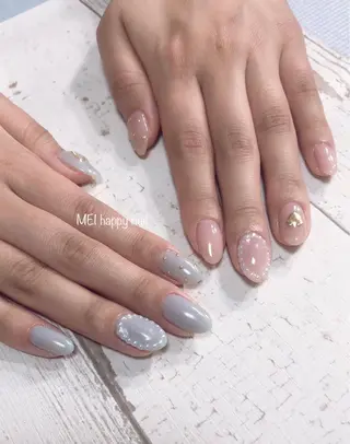 ネイル 北浦和 自爪育成ケアのネイルデザイン