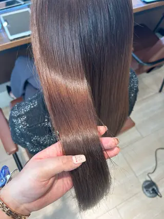 ロング カラー 韓国ヘア/レイヤー/ 顔まわり足立遥奈のヘアスタイル