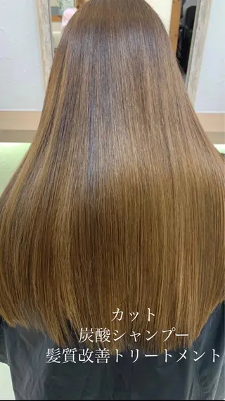 ロング 艶質改善/縮毛矯正 ササキナツミのヘアスタイル