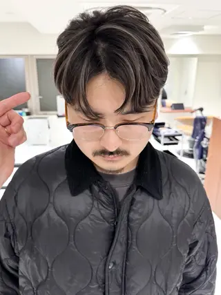 ショート カラー メンズ レイヤーカット/ 堺 健人のヘアスタイル