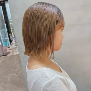 ショート Misaki /ボブ/縮毛矯正のヘアスタイル