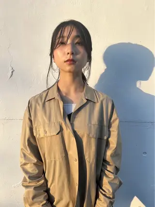 ヘアアレンジ 透明感ダブルカラー/ 諸岡ひばりのヘアスタイル