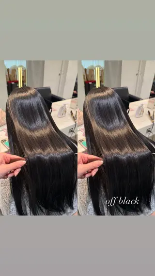 ロング カラー 暖色カラー/ ストレート/くるみのヘアスタイル