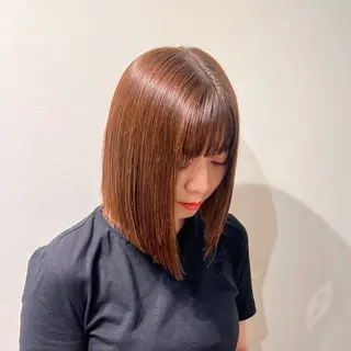 ミディアム カラー 𝙎𝙚𝙞𝙧𝙖 ☆カット/パーマのヘアスタイル