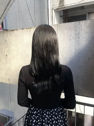 ロング カラー 透けカラー/ アレンジ/篠崎渚彩のヘアスタイル