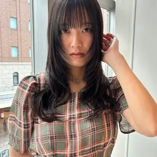 セミロング ハッシュカット/四条 烏丸/寺本弘樹のヘアスタイル