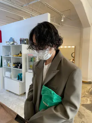 パーマ メンズ 細山田 りゅうせいのヘアスタイル