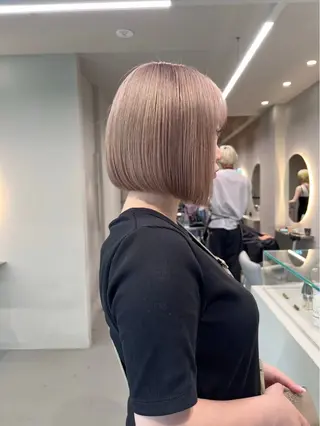 ミディアム カラー ケアブリーチカラー 橋本一輝のヘアスタイル