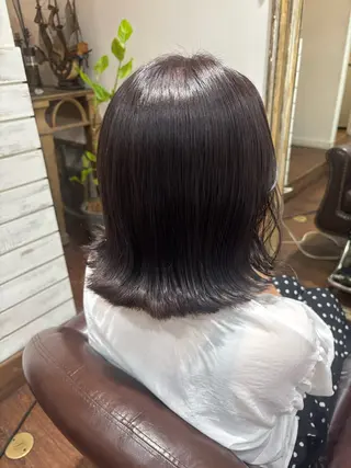 ミディアム カラー Nicomaria from zacc所属・艶カラー/セット💟 mayukoのヘアスタイル