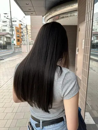 ロング カラー 清水 遥香のヘアスタイル