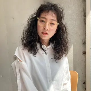 ロング パーマ 🌈圧倒的デザイン力 内井省吾のヘアスタイル