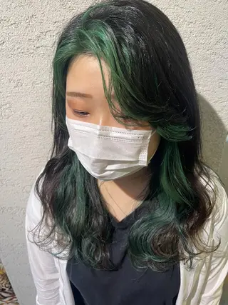 ミディアム カラー アティリー 西梅田のヘアスタイル