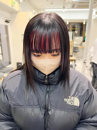 ミディアム カラー Stir Maison 大宮所属・ryuma/ボブ /透明感カラーのヘアスタイル