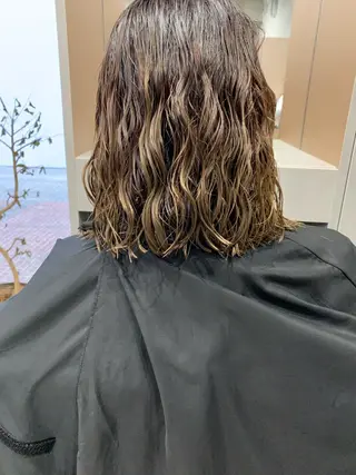 パーマ ボブパーマコテ巻き風 パーマNo1深江秀平のヘアスタイル