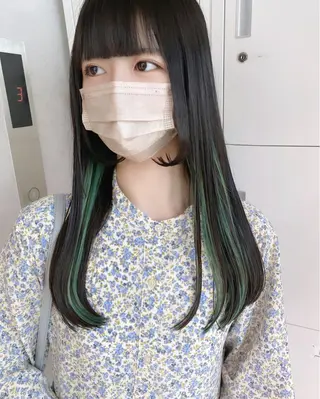 ロング カラー 加藤 利基のヘアスタイル
