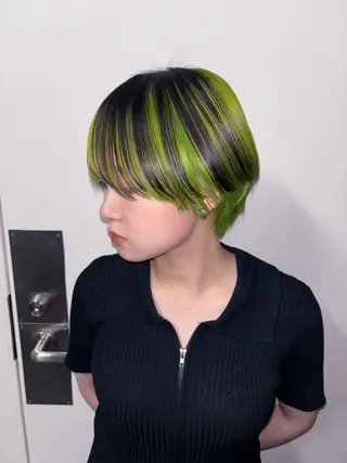 セミロング カラー 💫miyu💫デザ インカラー/アレンジのヘアスタイル