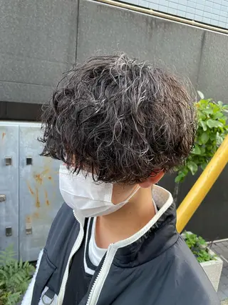 パーマ メンズ メンズブリーチカラー /パーマ ごーた立川のヘアスタイル