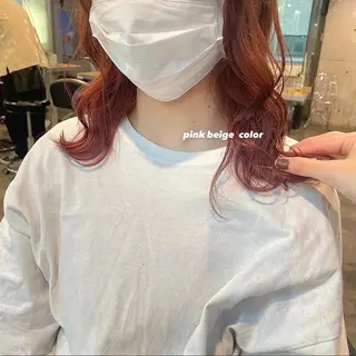 セミロング カラー パーマ ヘアアレンジ メンズ キッズ ネイル マツエク・マツパ アイブロウ 透明感カラー・レイヤ ー🎀amika🎀のヘアスタイル