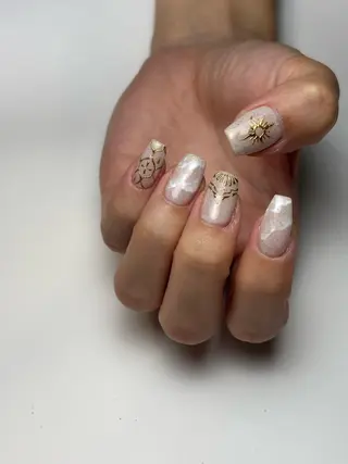 ネイル sunny nail所属・sunny ニュアンス/手描き/のネイルデザイン