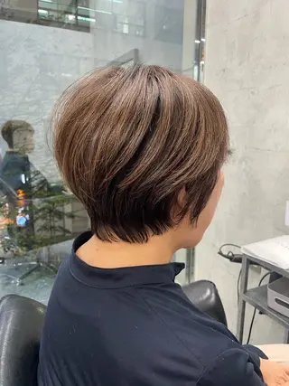 ショート カラー レイヤー×顔周 り×髪質改善/MIUのヘアスタイル